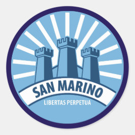San Marino Libertas Perpetua Runder Aufkleber