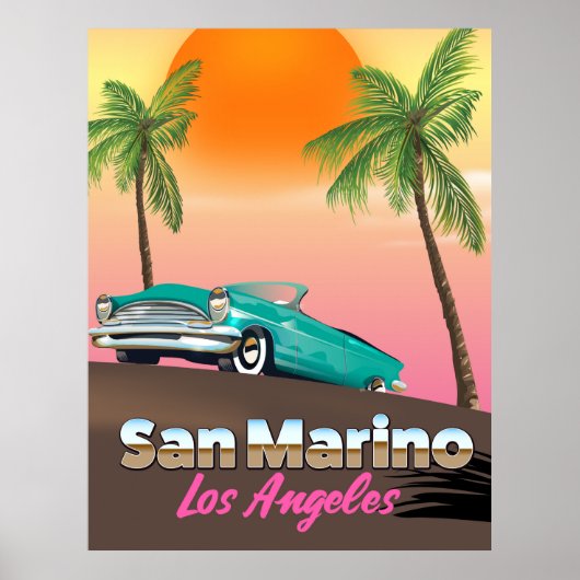 San Marino Los Angeles Poster (Vorne)
