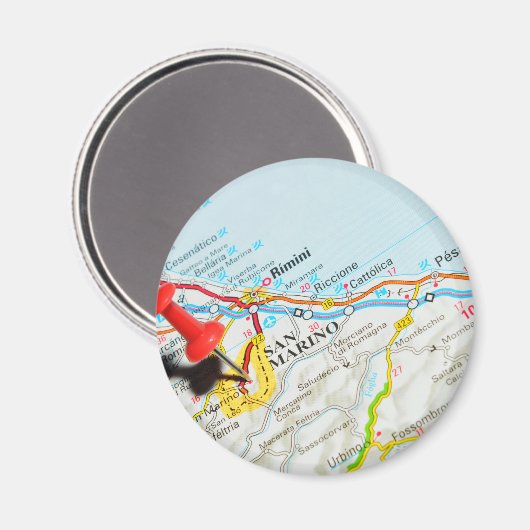San Marino Magnet (Vorderseite/Rückseite)