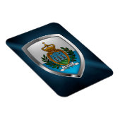 San Marino Metallic Emblem Magnet (Rechte Seite)