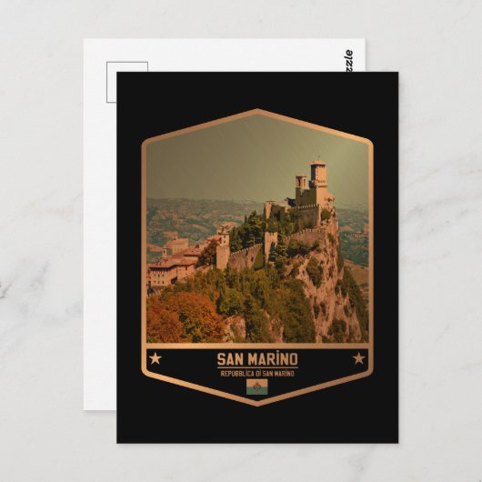 San Marino Postkarte (Vorne/Hinten)