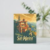 San Marino Reisen Postkarte (Stehend Vorderseite)