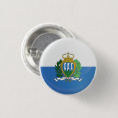 San Marino Runde Flagge Button (Vorne & Hinten)