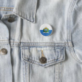 San Marino Runde Flagge Button (Beispiel)