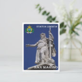 San Marino - Statue of Liberty - Postkarte (Stehend Vorderseite)