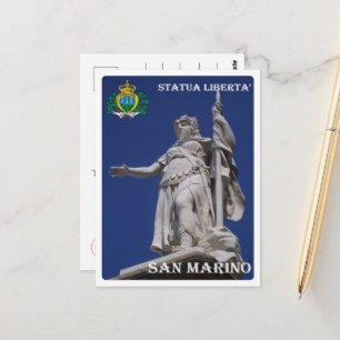 San Marino - Statue of Liberty - Postkarte