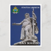 San Marino - Statue of Liberty - Postkarte (Vorderseite)
