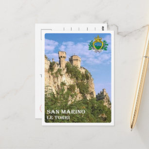 San Marino - The two Towers - Postkarte