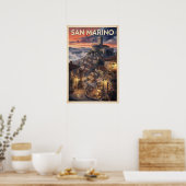 San Marino Vintage Reise Poster (Küche)