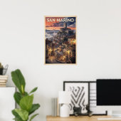 San Marino Vintage Reise Poster (Heimbüro)