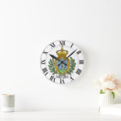 San- Marinowappen Runde Wanduhr (Zuhause)