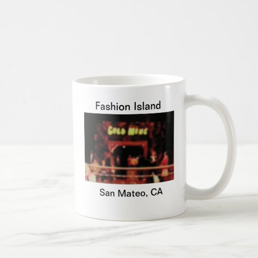 San Mateo Fashion Island Gold Mine Arcade Tasse (Rechts)