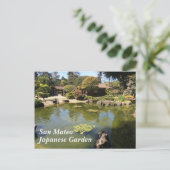 San Mateo Japanischer Garten Postkarte (Stehend Vorderseite)