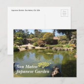 San Mateo Japanischer Garten Postkarte (Vorne/Hinten)