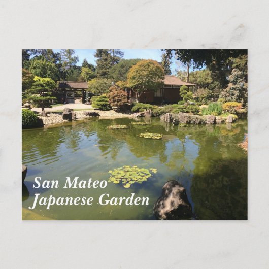 San Mateo Japanischer Garten Postkarte (Vorderseite)