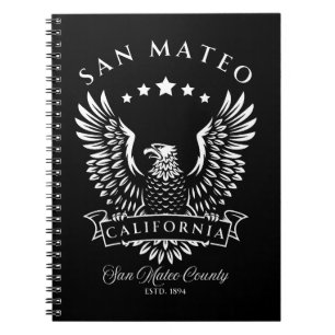 San Mateo Kalifornien Vintage Eagle Notizblock