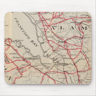 San Mateo, Santa Cruz, Santa Clara, Alameda Mousepad