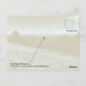 San Miguel Berge, New Mexico Postkarte (Rückseite)