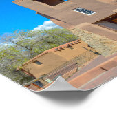 San Miguel Chapel, Santa Fe, New Mexico Poster (Ecke)