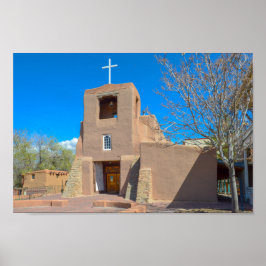San Miguel Chapel, Santa Fe, New Mexico Poster