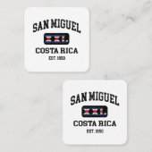 San Miguel, Costa Rica - XXL Athletic Quadratische Visitenkarte (Vorne/Hinten)
