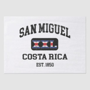 San Miguel, Costa Rica - XXL Athletic Seidenpapier