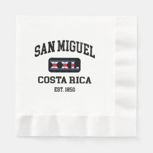 San Miguel, Costa Rica - XXL Athletic Serviette