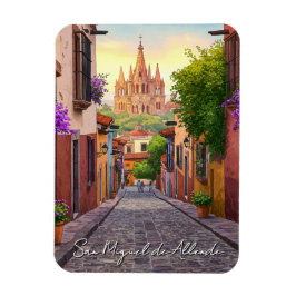 San Miguel de Allende Mexico Reisen Wasserfarbe Magnet