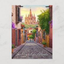 San Miguel de Allende Mexico Reisen Wasserfarbe