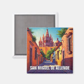 San Miguel de Allende Mexico Travel Magnet (Vorderseite/Rückseite)