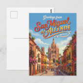 San Miguel de Allende, Mexiko Postkarte (Vorne/Hinten)