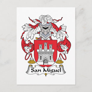 San Miguel Familienwappen Postkarte