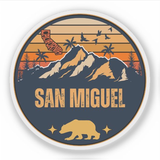 San Miguel, Kalifornien Aufkleber (Vorderseite)