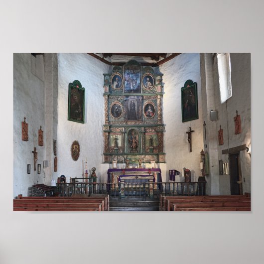 San Miguel Mission Altar, Santa Fe Poster (Vorne)