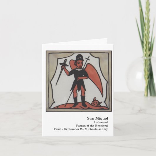 San Miguel Santo Karte (Vorderseite)