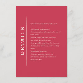 San Miguel Wedding Begleitkarte