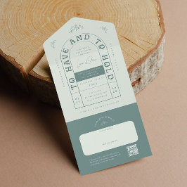 San Miguel Wedding Einladung mit RSVP Card