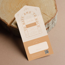 San Miguel Wedding Einladung mit RSVP Card