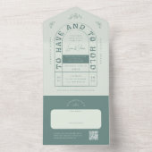 San Miguel Wedding Einladung mit RSVP Card (Innen Boden)