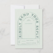 San Miguel Wedding RSVP Card mit QR Code (Vorderseite)