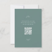 San Miguel Wedding RSVP Card mit QR Code (Rückseite)