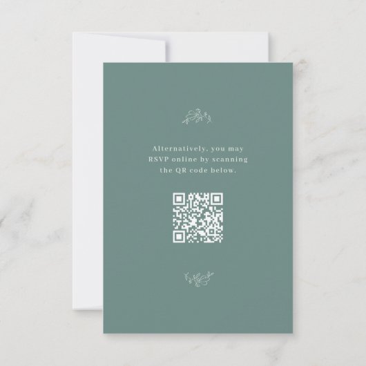 San Miguel Wedding RSVP Card mit QR Code (Rückseite)
