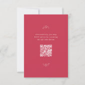San Miguel Wedding RSVP Card mit QR Code (Rückseite)