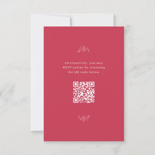 San Miguel Wedding RSVP Card mit QR Code (Rückseite)