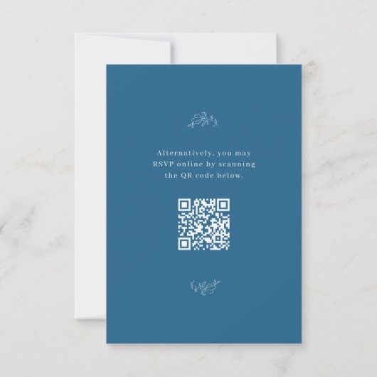 San Miguel Wedding RSVP Card mit QR Code (Rückseite)