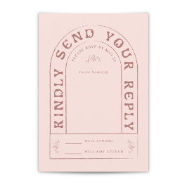San Miguel Wedding RSVP Card mit QR Code