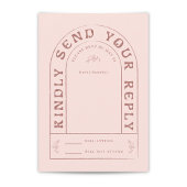 San Miguel Wedding RSVP Card mit QR Code