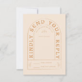San Miguel Wedding RSVP Card mit QR Code Karte (Vorderseite)
