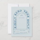 San Miguel Wedding RSVP Card mit QR Code Karte (Vorderseite)