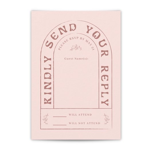 San Miguel Wedding RSVP Card mit QR Code Karte
